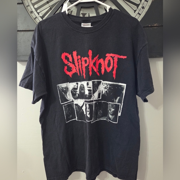 Hanes Other - Slipknot Vtg 2000s‎ Metal Band Tee Member Grid Hanes XL
